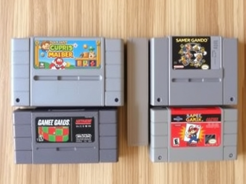 Vintage game cartridges in good condition