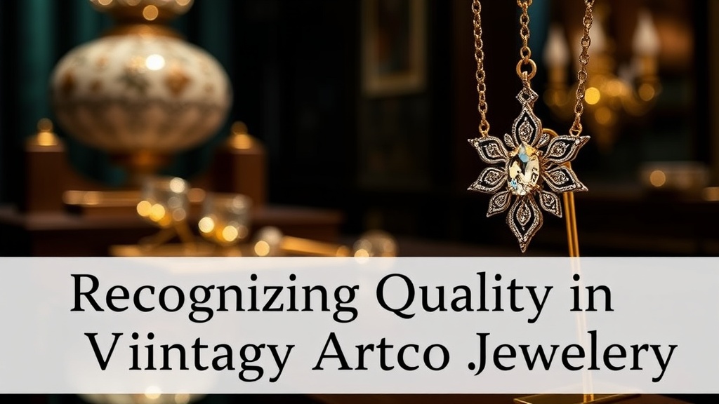Recognizing Quality in Vintage Art Deco Jewelry