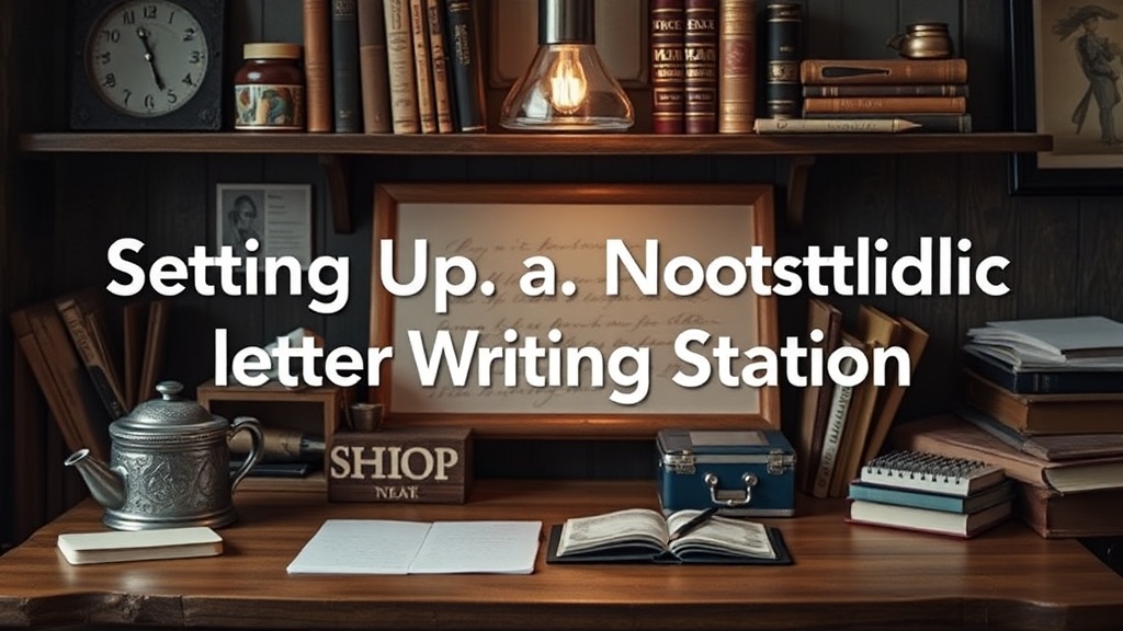 Setting Up a Nostalgic Letter Writing Station