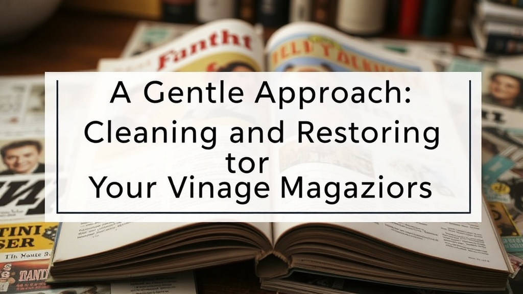 A Gentle Approach: Cleaning and Restoring Your Vintage Magazines