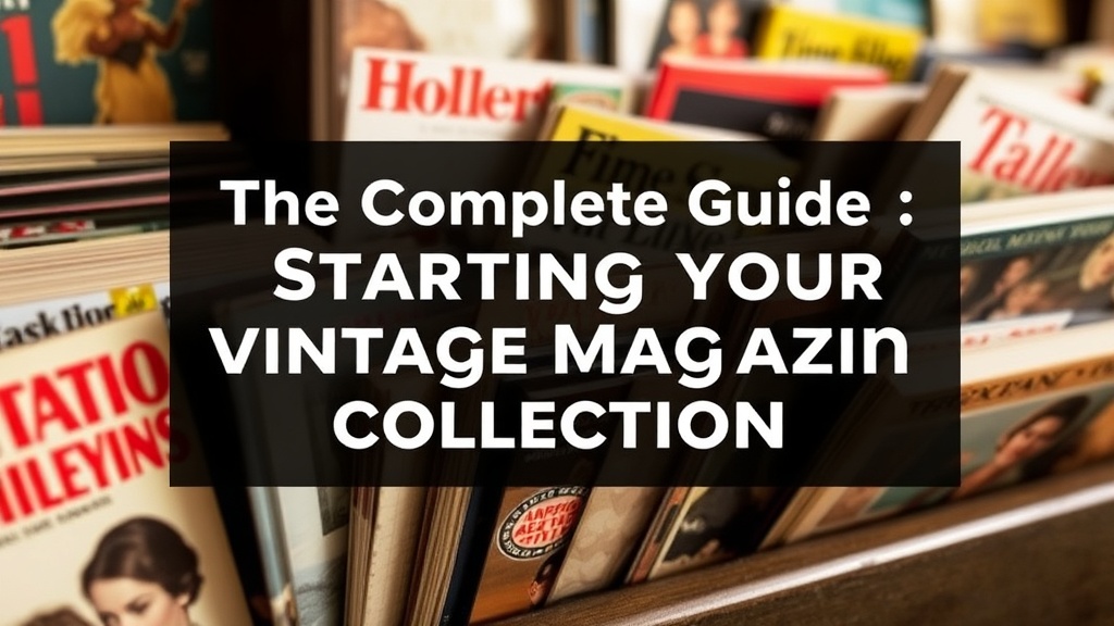 The Complete Guide to Starting Your Vintage Magazine Collection