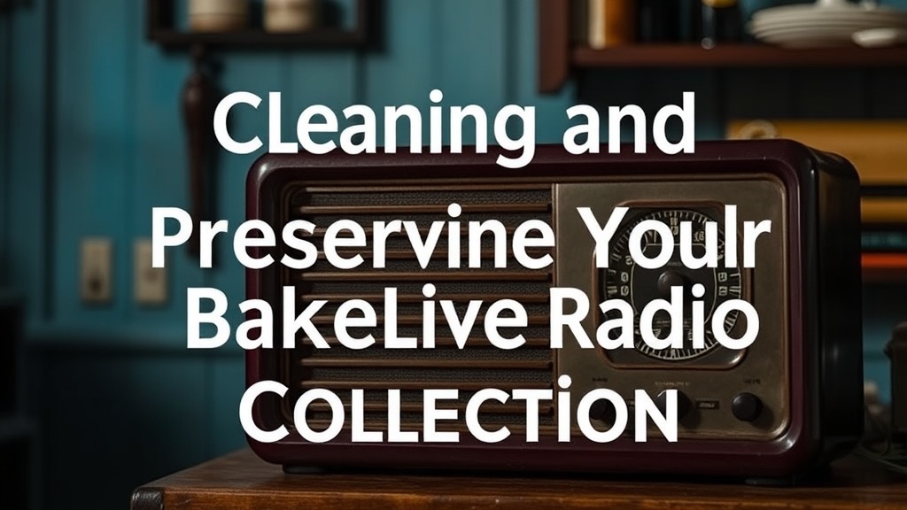 Cleaning and Preserving Your Bakelite Radio Collection