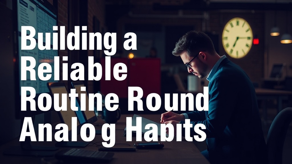 Building a Reliable Routine Around Analog Habits