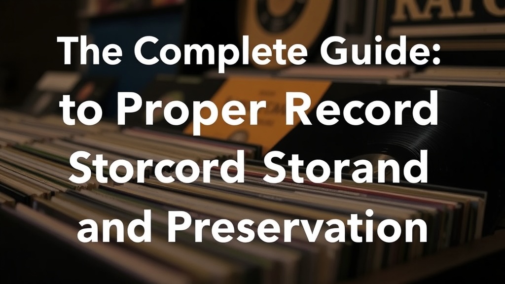 The Complete Guide to Proper Vinyl Record Storage and Preservation