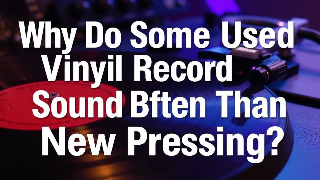 Why Do Some Used Vinyl Records Sound Better Than New Pressings?
