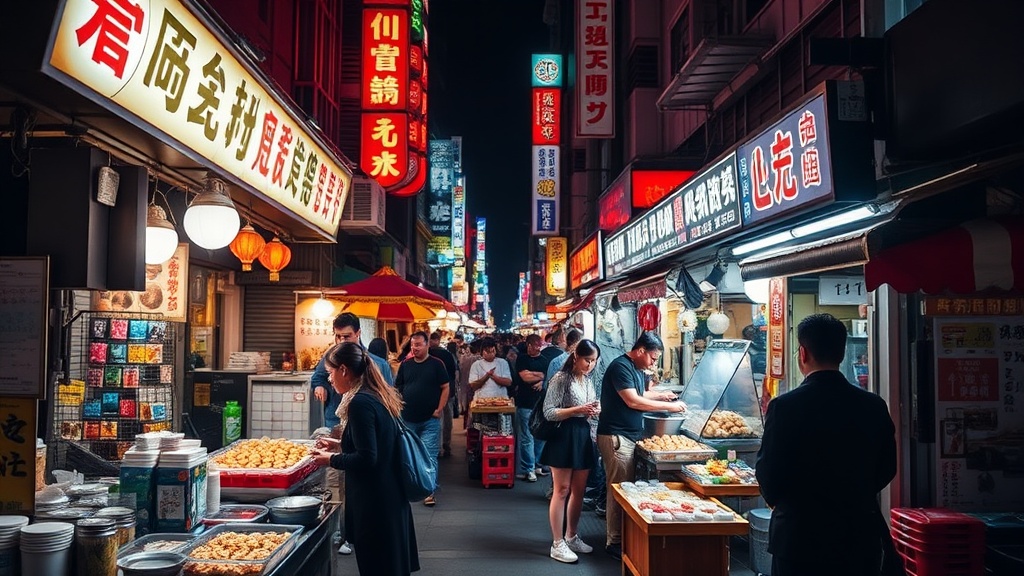 Street Food Night Markets in Taipei