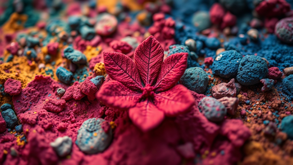 Creating Botanical Textures with Natural Pigments