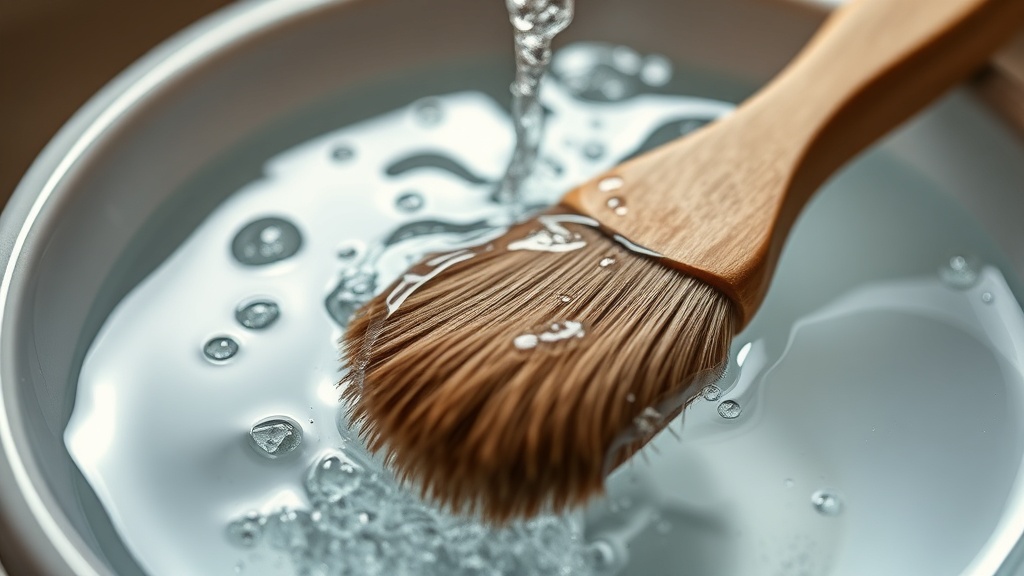 Reviving Dull Brushes with a Simple Warm Water Soak