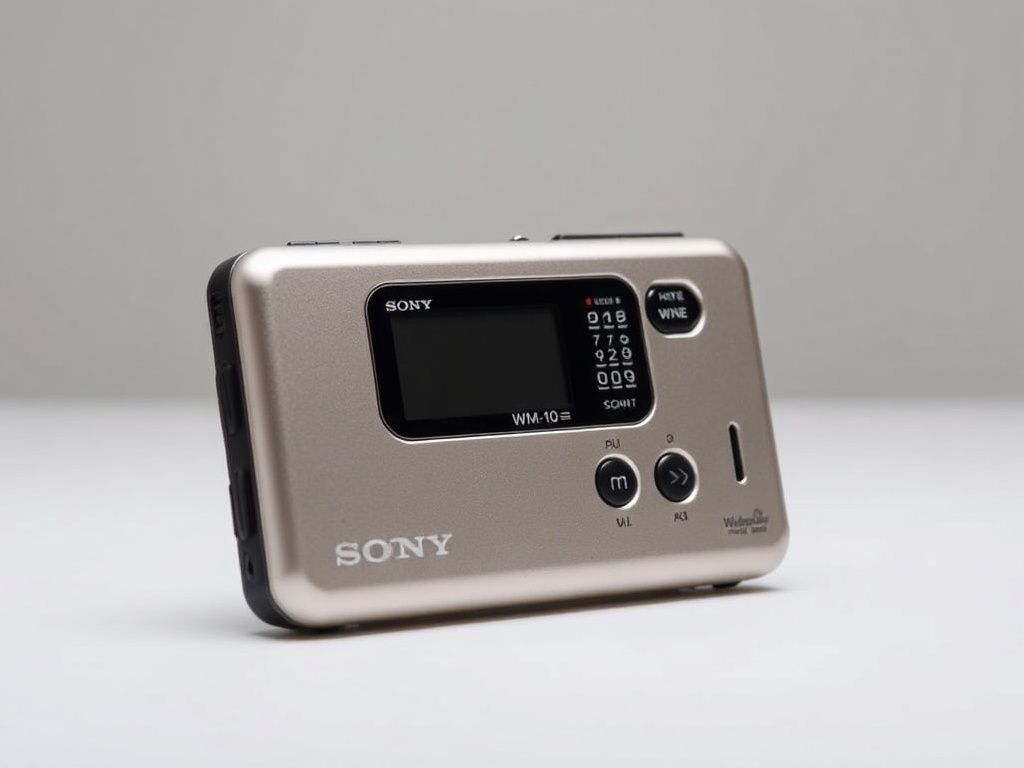 Sony Walkman WM-10, compact and stylish model, displayed against a minimalist background