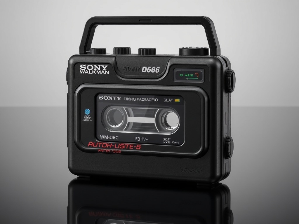 Sony Walkman WM-D6C, portable cassette recorder, shown with its iconic, rugged build