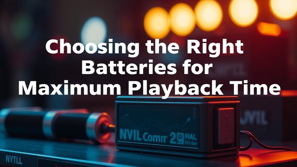 Choosing the Right Batteries for Maximum Playback Time