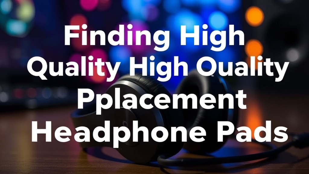 Finding High Quality Replacement Headphone Pads