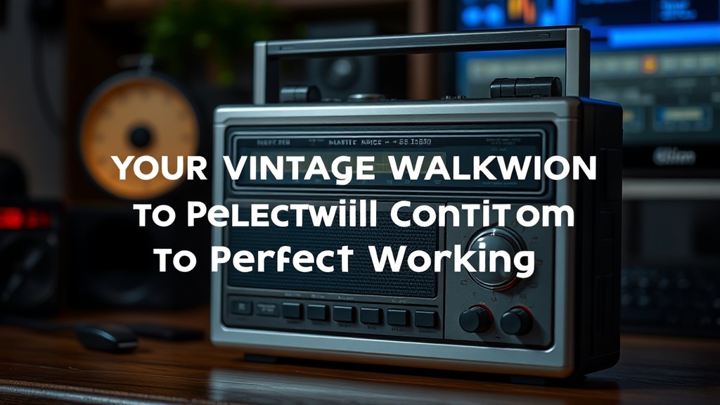 How to Clean and Restore Your Vintage Walkman to Perfect Working Condition