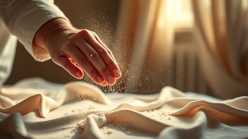 Cleaning Dust from Delicate Fabric Uniform Elements