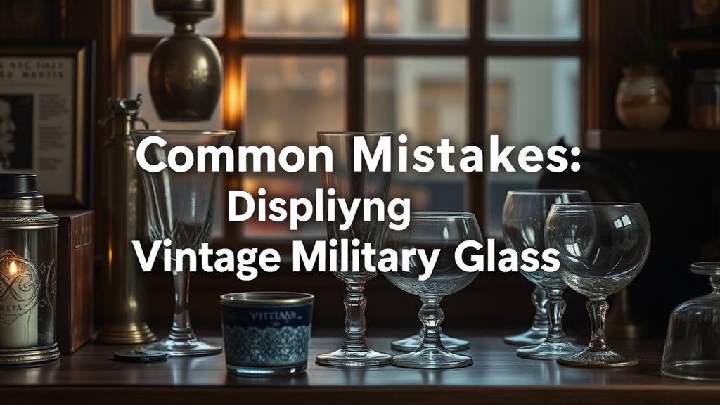 Common Mistakes When Displaying Vintage Military Glass