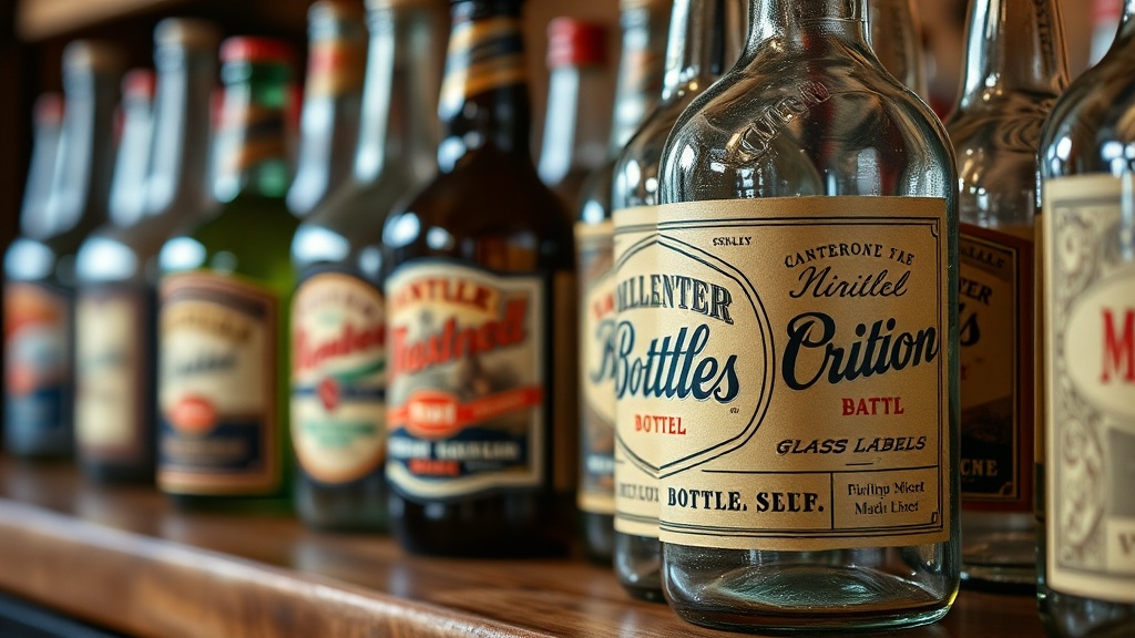 Preserving Vintage Glass Bottle Labels