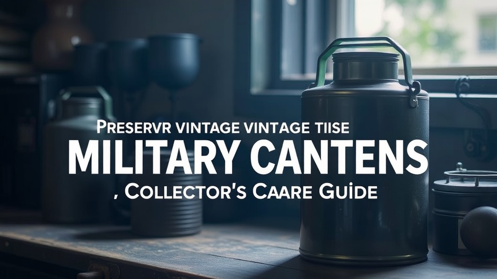 Preserving Vintage Military Canteens: A Collector's Care Guide