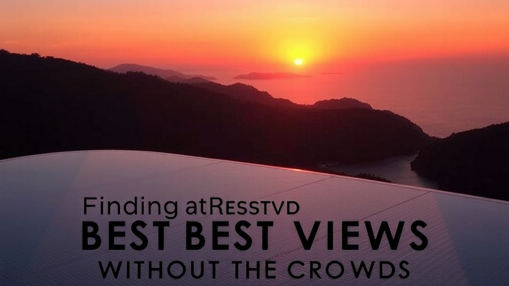 Finding the Best Sunset Views Without the Crowds