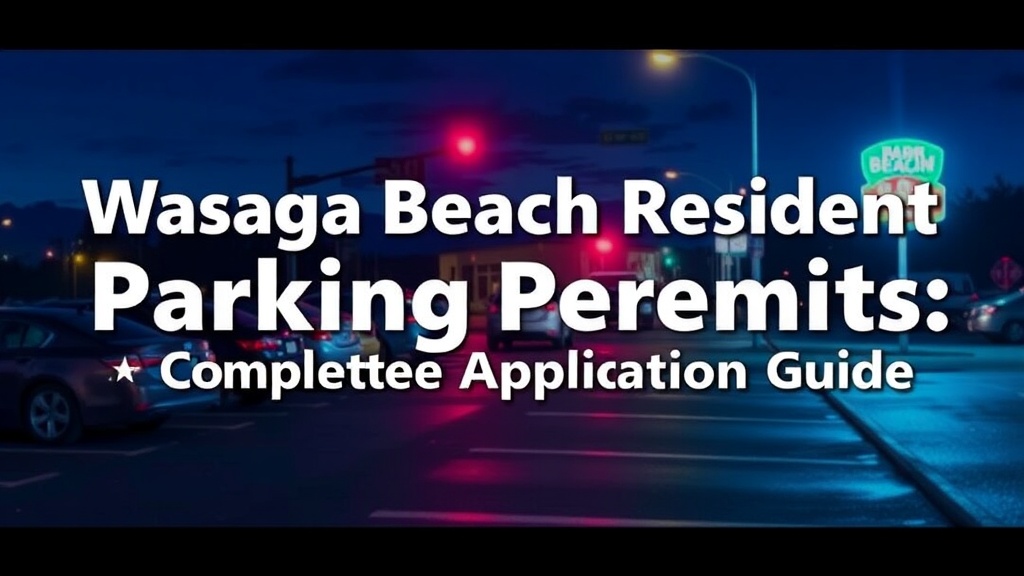 Wasaga Beach Resident Parking Permits: Your Complete Application Guide