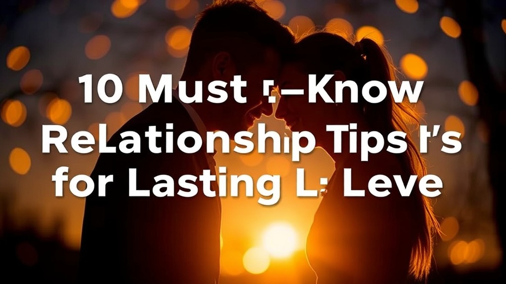 10 Must-Know Relationship Tips for Lasting Love