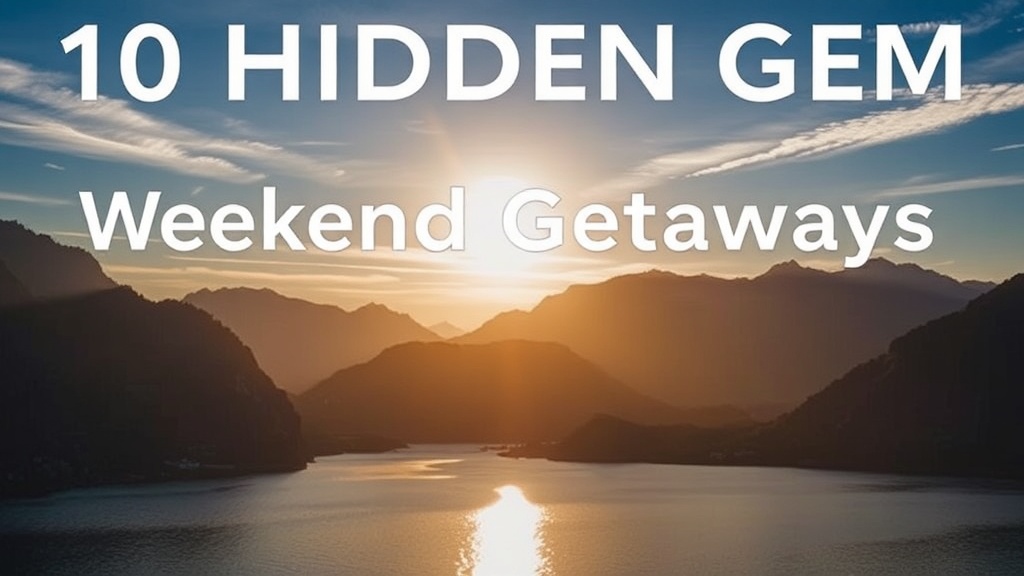 10 Hidden Gem Weekend Getaways Within 3 Hours of Major Cities