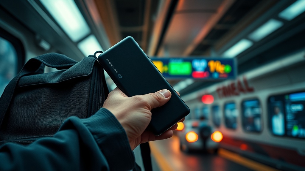 Carry a Portable Power Bank for Long Transit Days