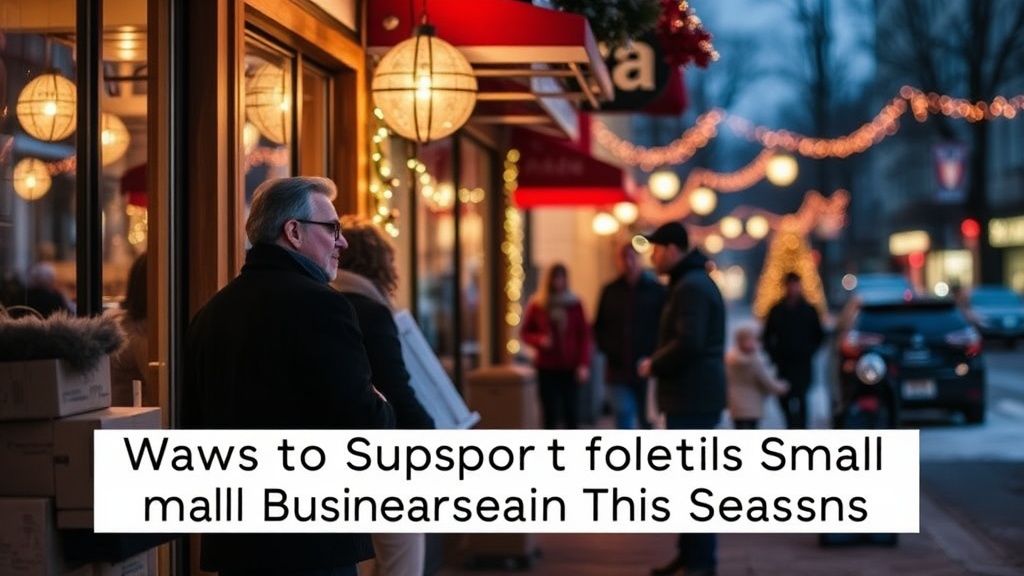 Ways to Support Local Small Businesses in Welland This Season