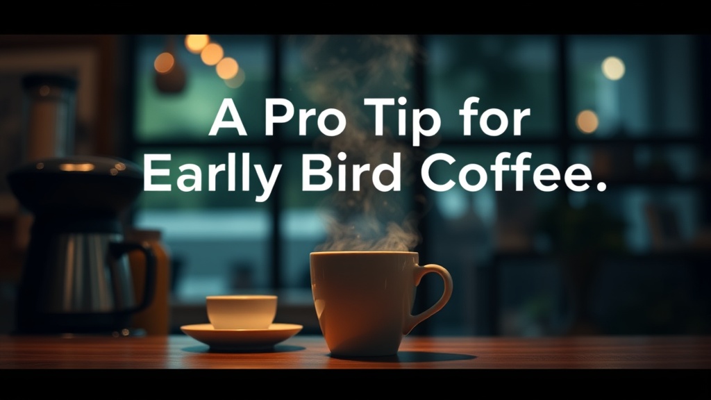 A Pro Tip for Early Bird Coffee Lovers