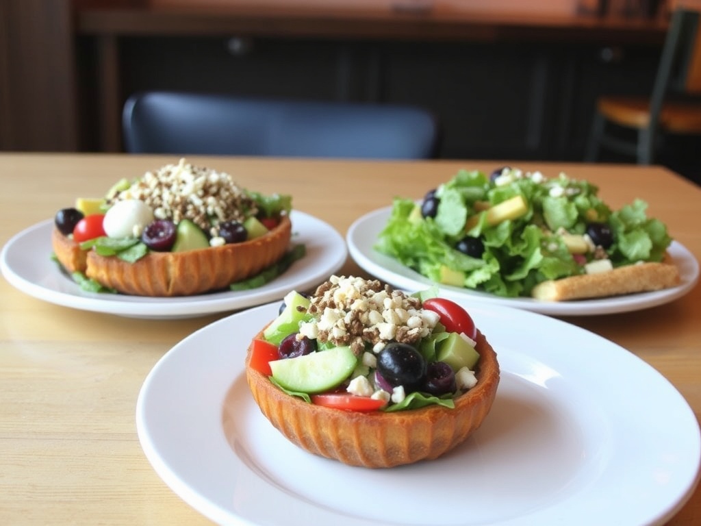 A delicious gourmet salad and pastry at Thyme & Again in Westboro