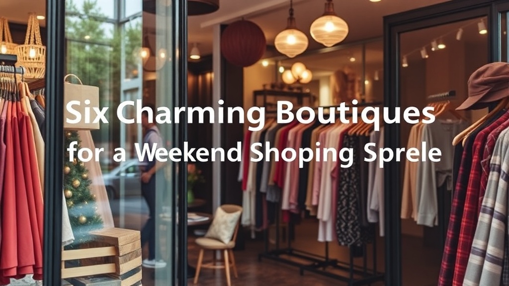 Six Charming Boutiques for a Weekend Shopping Spree
