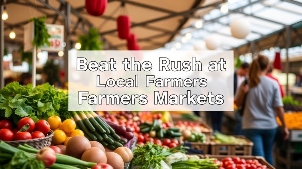 Beat the Rush at Local Farmers Markets