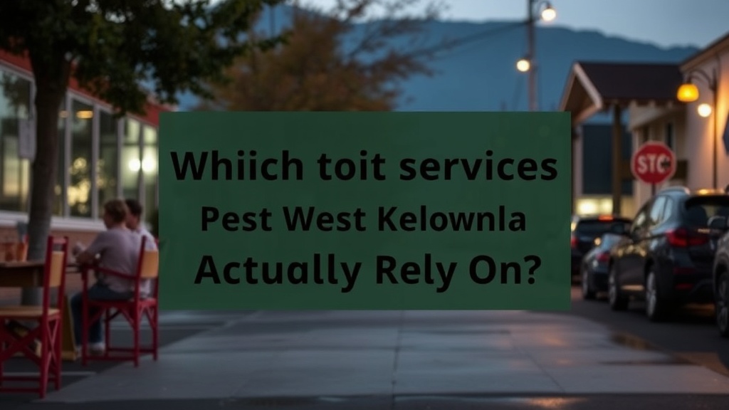 Which Local Services Do West Kelowna Families Actually Rely On?