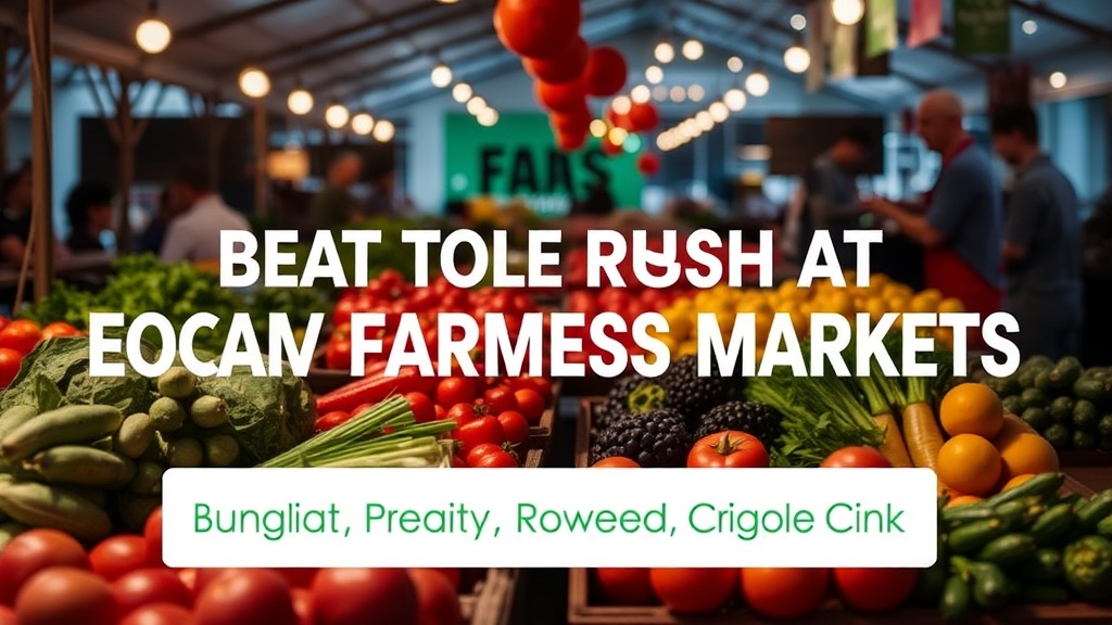 Beat the Rush at Local Farmers Markets
