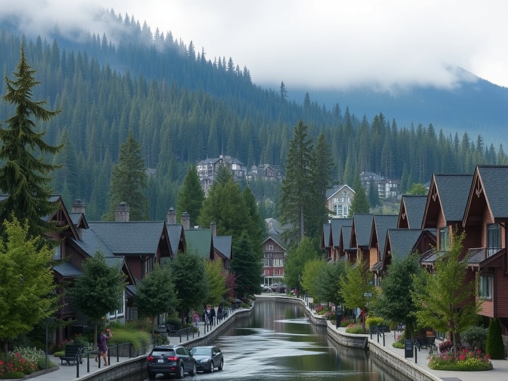 Whistler Creekside calm local neighborhood mountain town feel