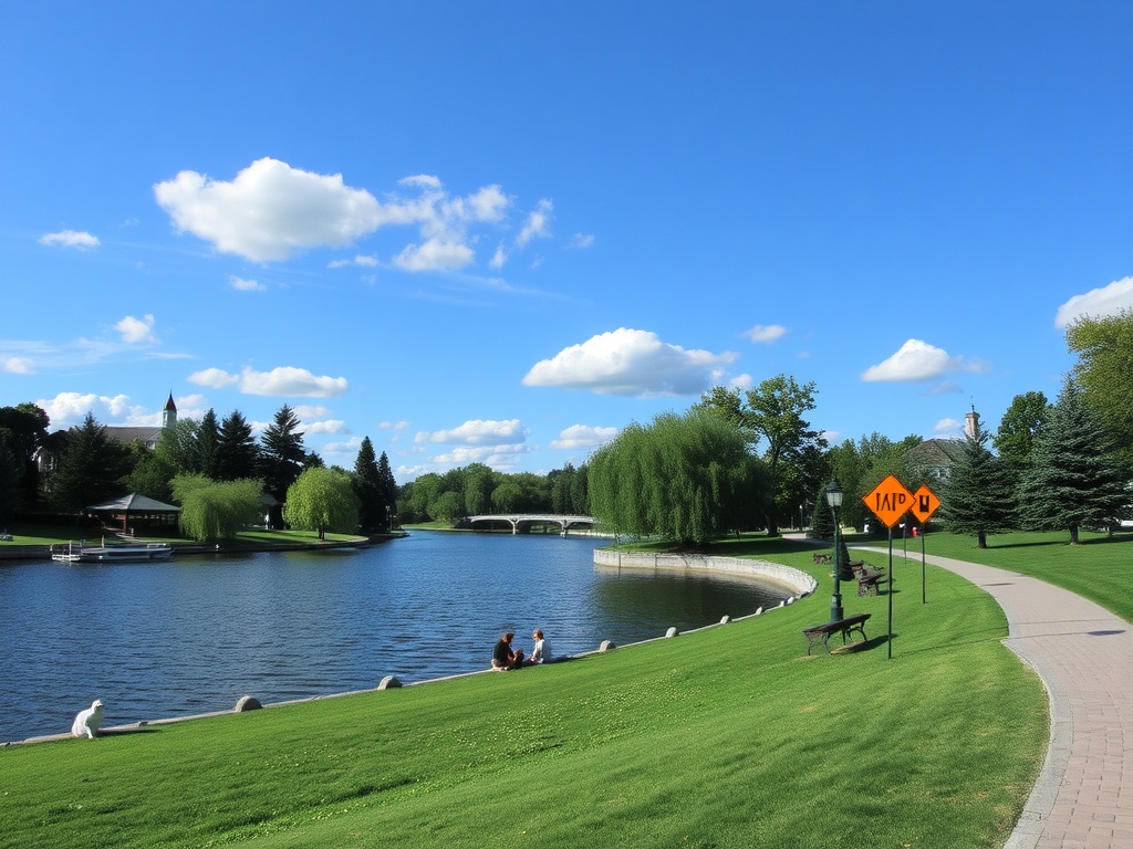 scenic parks and waterfront in Whitby