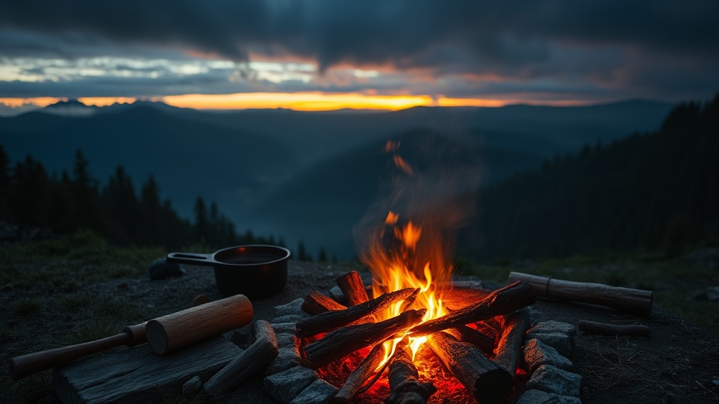 Cooking Over an Open Flame in the Deep Wilderness
