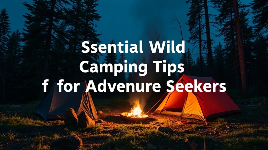 Essential Wild Camping Tips for Adventure Seekers