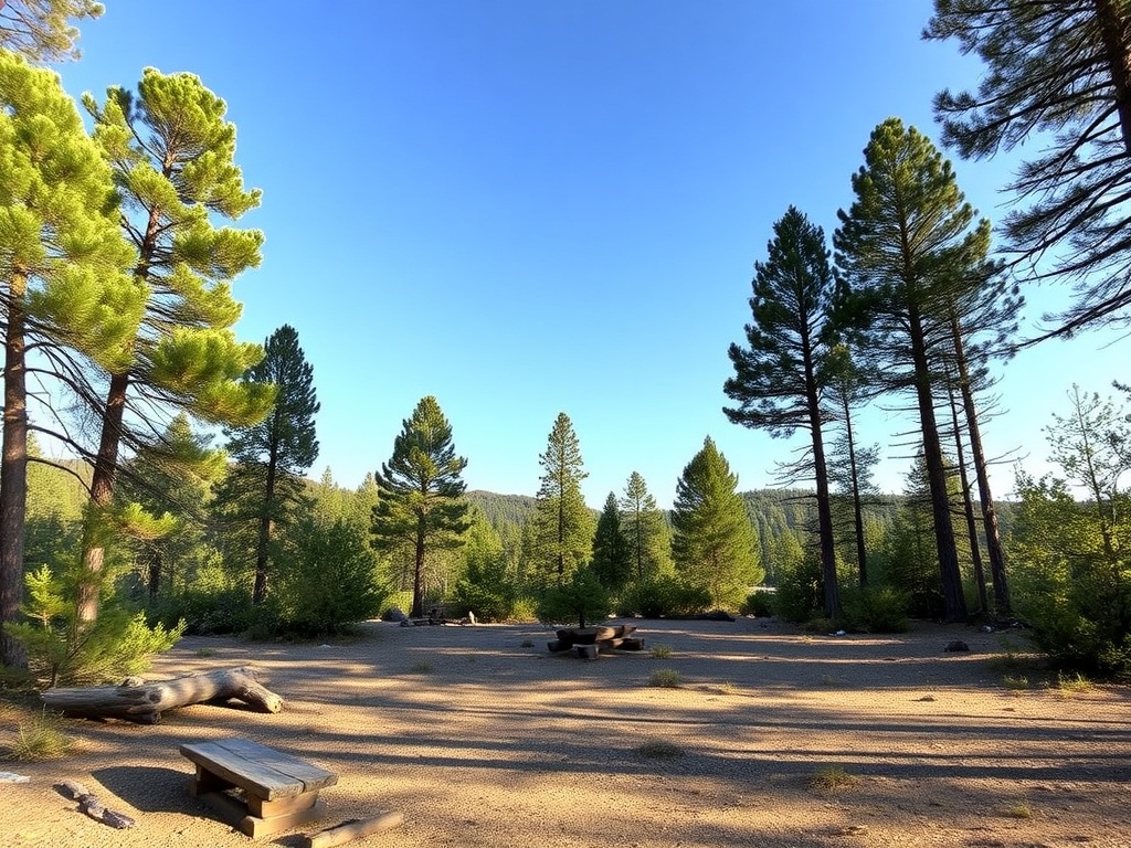 empty pristine campsite after departure, no trace left behind, natural landscape restored