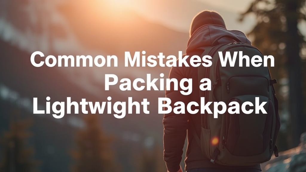 Common Mistakes When Packing a Lightweight Backpack