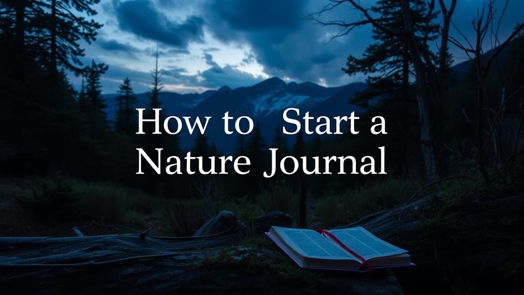 How to Start a Nature Journal: Documenting Your Outdoor Adventures