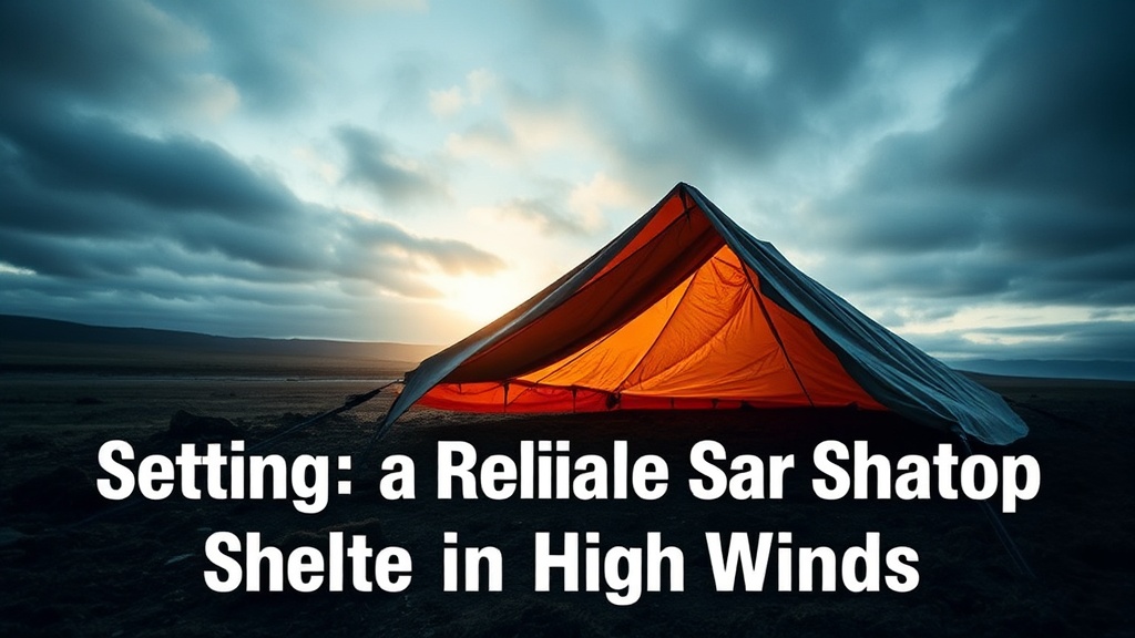 Setting Up a Reliable Tarp Shelter in High Winds