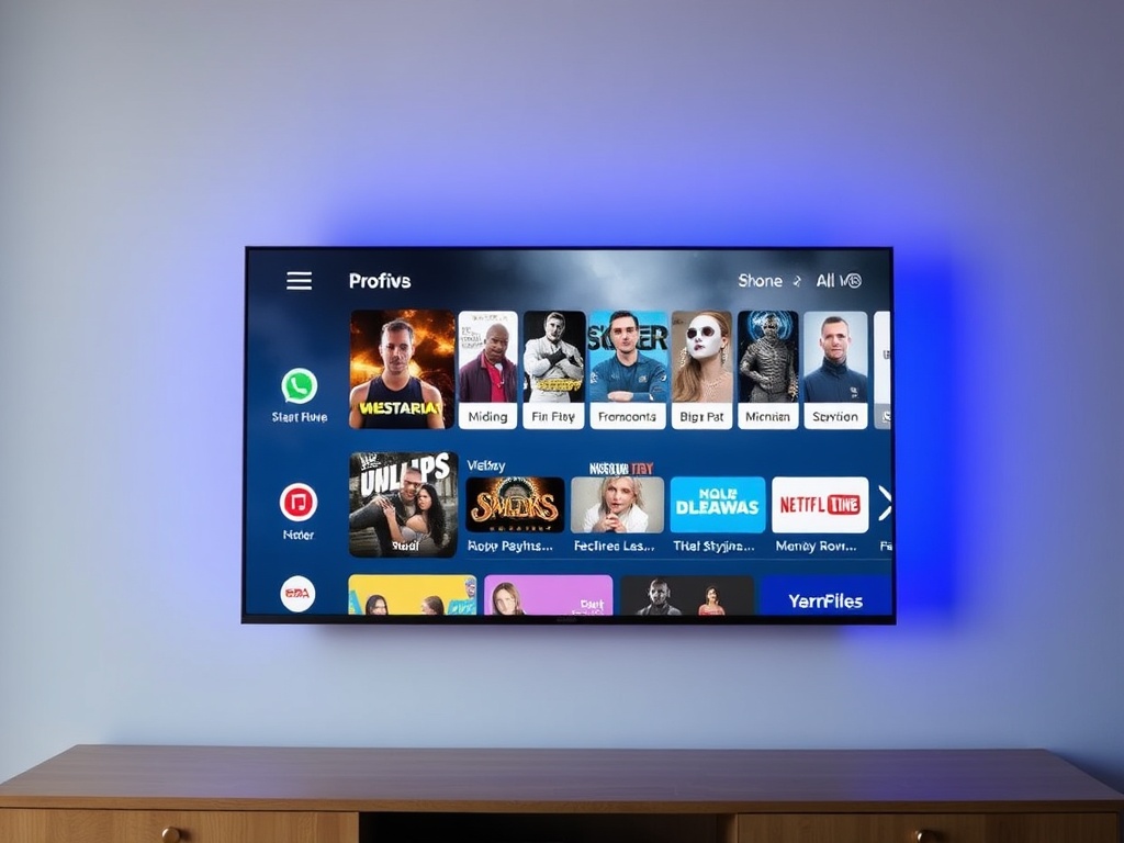 TV screen displaying a popular streaming service