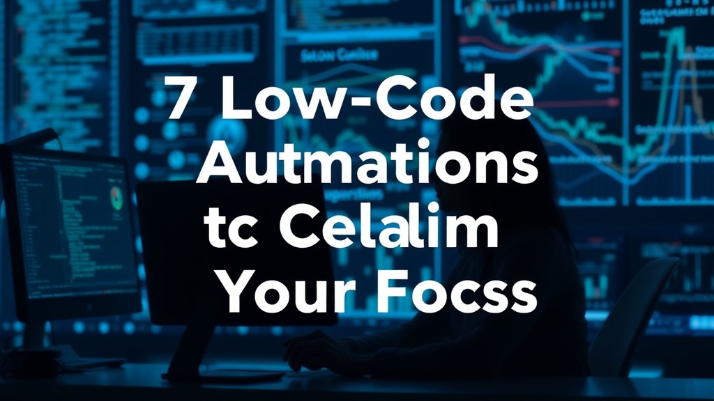 7 Low-Code Automations to Reclaim Your Focus