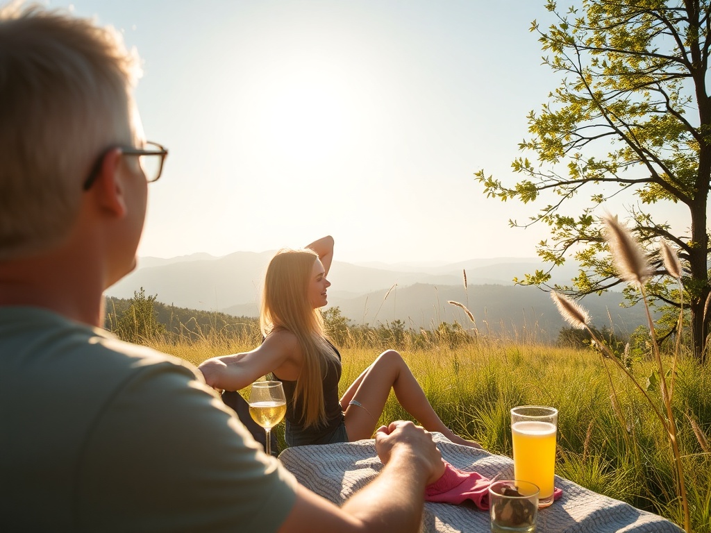 person enjoying a relaxing weekend, outdoors, balanced lifestyle