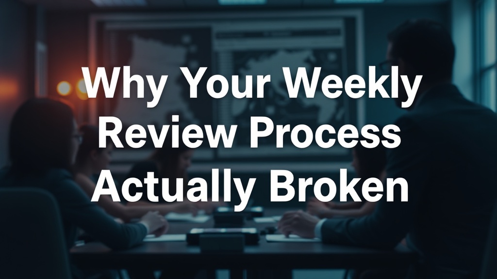 Why Your Weekly Review Process Is Actually Broken
