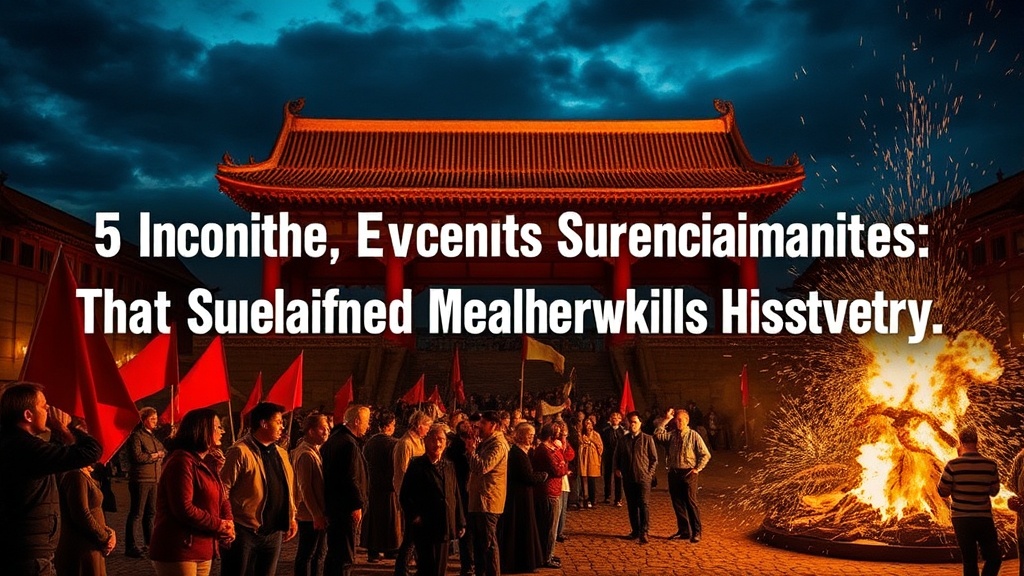 5 Iconic Cultural Events That Reshaped World History Forever