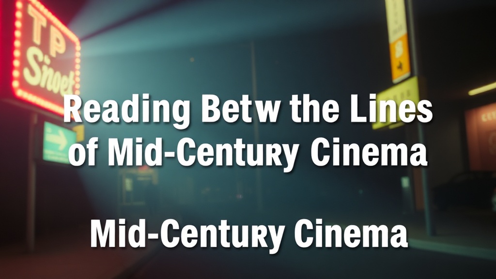 Reading Between the Lines of Mid-Century Cinema